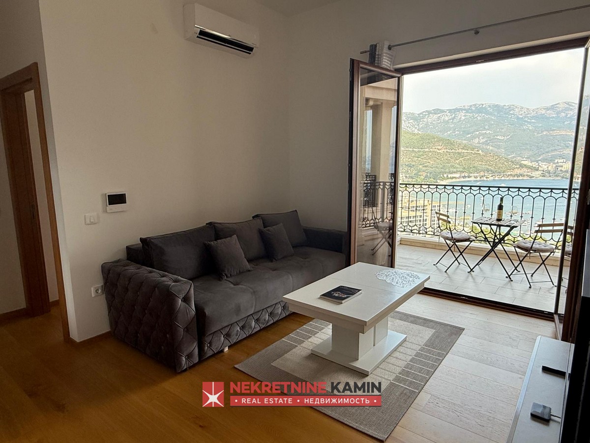 Two-Bedroom Apartment for Rent with Panoramic Sea and City Views, Budva